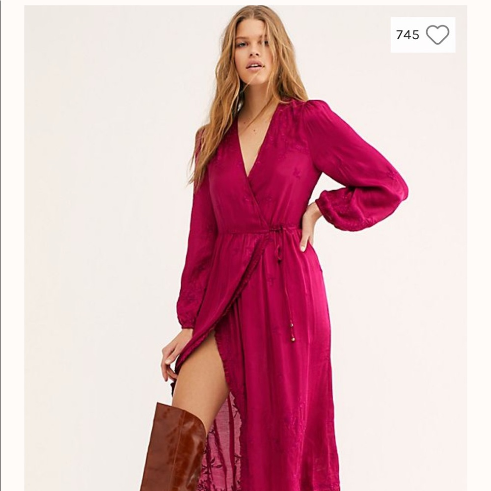 Free People Meringue wrap dress